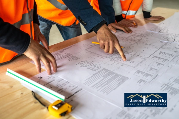 See if you need a party wall agreement for building along boundary line West Bromwich